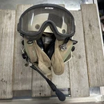 David Clark Flight Deck Helmet Kit W/ Googles 8415-00-071-8787 Used. Price: $472.50.