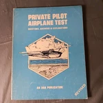 Vintage 1982 Private Pilot Airplane Test Asa Book Aviation Study Guide Questions Used. Price: $12.50.