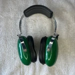Vintage David Clark Green Straightaway Model 10AS Hearing Protector Earmuffs Used. Price: $69.37.