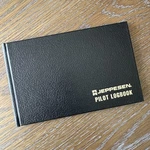 Jeppesen Standard Pilot Logbook Hardcover Black Green Pages - First Missing Used. Price: $12.99.