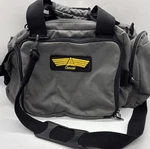Vintage Gray Cencal Aviation Pilot Bag Usa Shoulder Strap 5 Outside Pockets Used. Price: $20.00.
