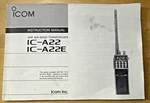 Navicom IC-A22 Vhf Air Band Transceiver Handheld Radio Instruction Manual Used. Price: $10.00.