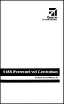 Cessna Pressurized Centurion Information Owner's Manual Poh - P210R 1986 New. Price: $169.95.