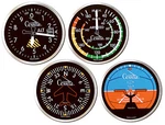 Trintec Set 4 Cessna Aircraft Instrument Acrylic Coasters Altimeter New. Price: $21.99.