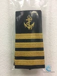 Marine Naval Merchant Yacht Captain Epaulets Sliders 1 Pair 4 Bars Gold Black New. Price: $41.99.