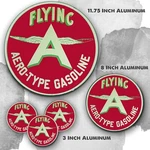 Flying Aero-type Aviation Gas And Oil Reproduction Aluminum Circle Sign New. Price: $10.95.