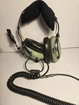 David Clark H10-76 Military Spec Aviation Headset Comfort Gel Ear Seals Used. Price: $60.00.