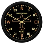 10" Vintage Directional Gyro Round Clock New. Price: $42.99.