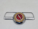Vintage 1946 Studebaker Horn Button Emblem Steering Wheel Trim Used Part. Price: $249.95.