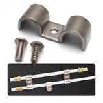 5/8" Double Stainless Steel Brake Fuel Line Clamps - Pack Of 12 With Hardware New. Price: $24.95.