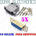 5X DB15 15-PIN Female Solder Cup Connector & Plastic Hood Shell Hardware DB-15 New. Price: $12.95.