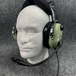 David Clark 40493G-01 C-17 Aviation Headset M-7A Mic U-174/U Plug Untested Used. Price: $75.00.