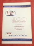 Cessna Airplane Flight Owner's Manual Handbook Model 300 Series 1968 Original Used. Price: $15.95.