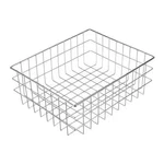 Marlin Wire Products 00279001-12 Rectangular Storage Basket, Steel, Silver New. Price: $84.89.