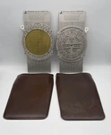 (2) Jeppesen Metal CSG-8A Aviation Slide Graphic Computer With Vinyl Slip Case Used. Price: $7.00.