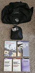 Rare Avcomm Silver State Helicopters Aviation Headset Dual Plug Bag Books HD7 Used. Price: $380.00.