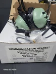 David Clark Double Muff Headsets New H3440 With 1/4 Standard Jack Box Plug Open. Price: $235.00.