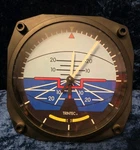 Trintec Industries Artificial Horizon 6.5" Aviation Wall Clock Tested Working Used. Price: $24.95.