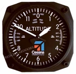 Trintec Cessna Aviation Clock 9060-C Altimeter Altitude 6.5" Sq Wall New. Price: $35.16.