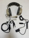 Vintage Telex Heardefender EBM-1400 Over-ear Double Headset Boom Mic 2.5MM Jack Used. Price: $45.00.