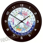 Trintec 10" 12/24 Hour World Time Clock Global Utc New. Price: $35.16.