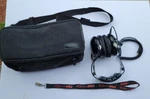 Avcomm Racing Products Headset Headphones Black PN#H1000 Carry Bag Dale Lanyard Used. Price: $34.99.