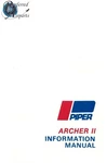 New Surplus 1980-1984 Piper PA28-181 Archer Ii Pilot's Info Manual Pn 761-722. Price: $20.00.