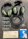David Clark Headsets With Microphone Model H5030 And Jack Plates Used. Price: $100.00.