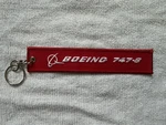 Boeing 747-8 Red Remove Before Flight Keychain New. Price: $9.00.