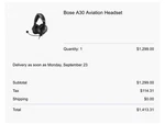 Bose A30 Aviation Headset - Bluetooth Dual Ga Plug Brand New. Price: $1100.00.