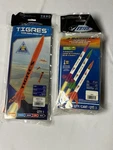 Estes Tigres & 3 Bandits Unassembled Rocket Kit Lot, Beginner, Easy To New. Price: $29.99.